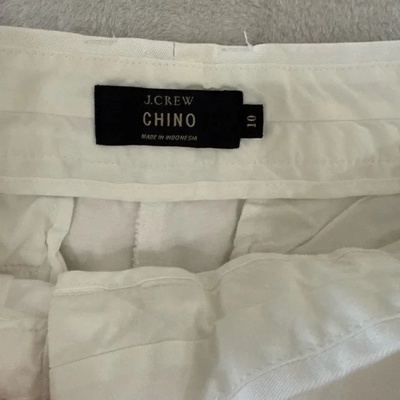 J.Crew Women's Chino Shorts Size 10 White Classic Casual Summer - Picture 5 of 5